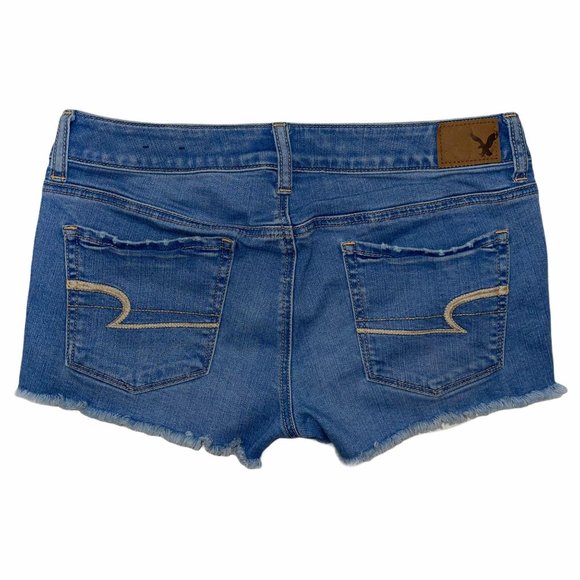American Eagle Light Distressed Stretch Shorts 8 - Picture 6 of 9